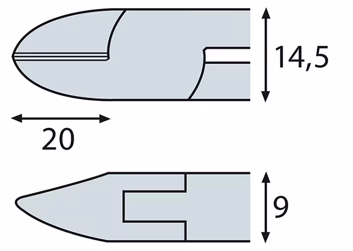 Elektronische zijsnijder ESD met wafer, ELORA-4560-M E 2K van het merk ELORA uit het tangenprogramma