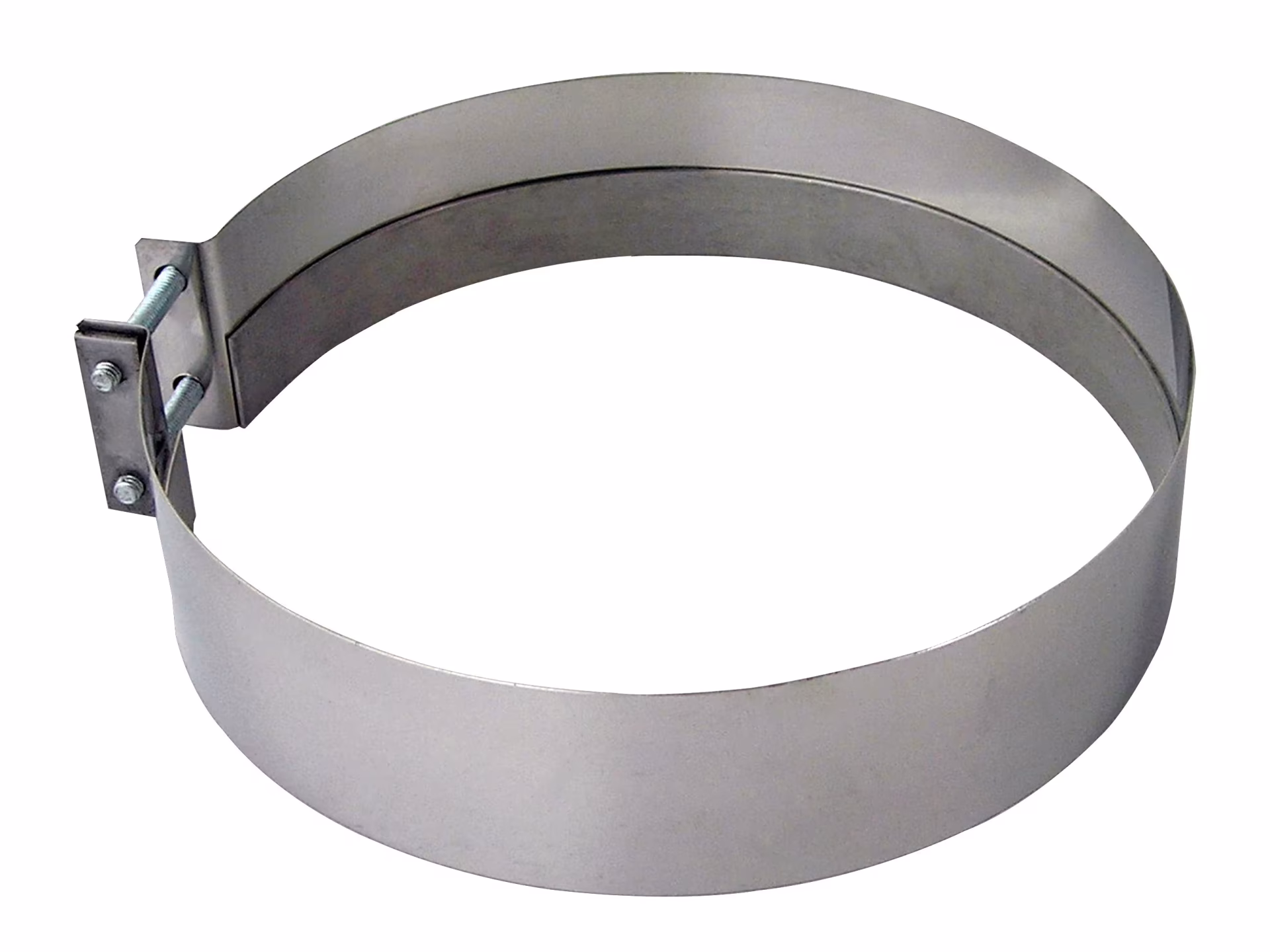 Dubbelwandige DW verbindingsklem 46 mm breed D520 glanzend RVS uit de categorie RVS uitlaatsysteem dubbelwandig met het artikelnr. 671712