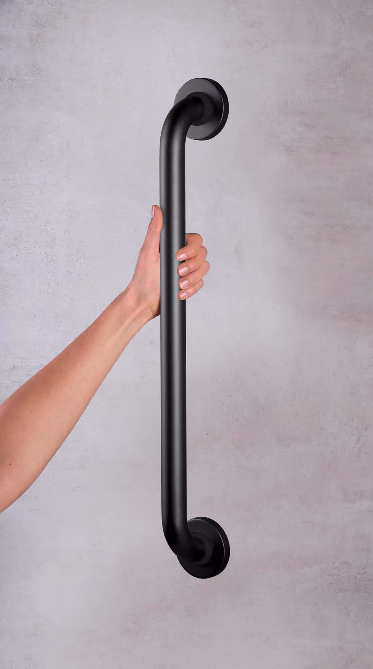 Handgreep Sam L, mat zwart, aluminium van Ridder met art.nr. A00160110