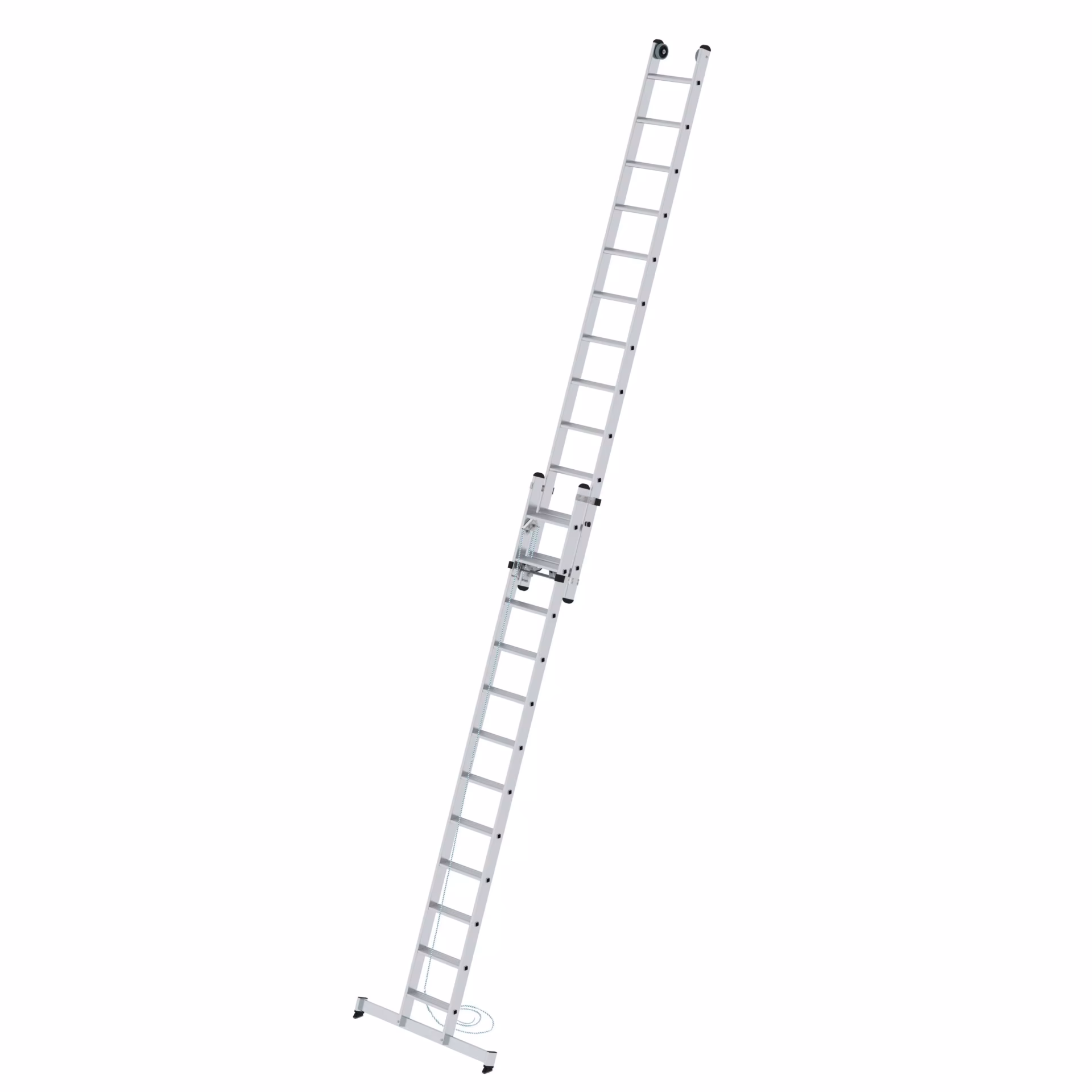 Traptouwladder 2-delig met nivello® traverse 2x12 treden van het merk Munk uit het assortiment trap- en sportladders