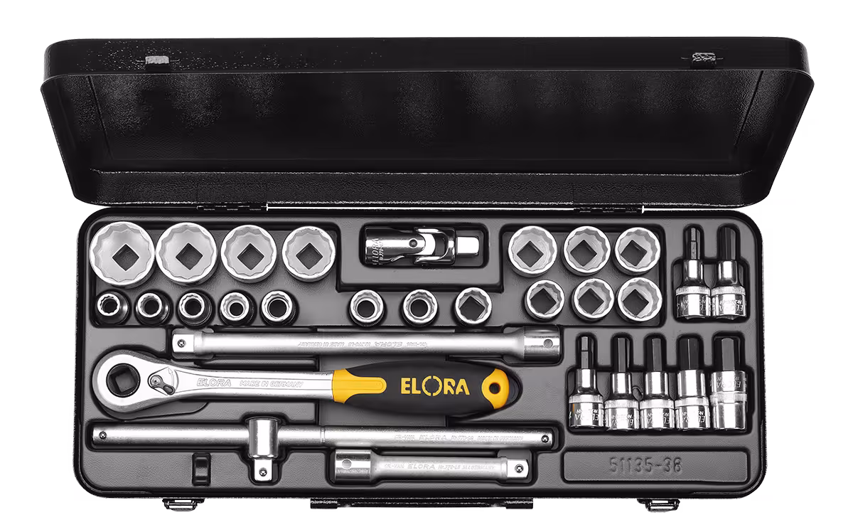 Dopsleutelset 1/2", 30-delig 10-32 mm, ELORA-770/771-OKLIMK/U uit de categorie dopsleutels 1/2" met artikelnr. 0771530422900