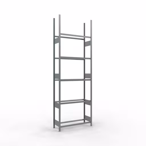 Basisrek, wielen-/bandenrek, 3500 x 1150 x 400 mm, verzinkt, 5 opslagniveaus met 150 kg vakbelasting per niveau van Schulte Lagertechnik uit het assortiment stellingstellingen