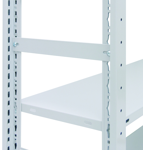Voorwandbegrenzing, 39 x 350 mm (H x D), RAL 7035 lichtgrijs van Schulte Lagertechnik met artikelnr. 30470-A