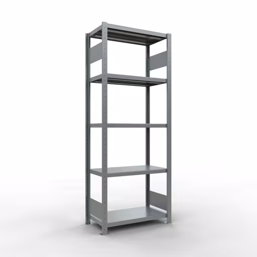 Figuur nr. 15 van het artikel basisrek, legbord, insteeksysteem MULTIplus250, 2000 x 750 x 400 mm, 5 legborden, lengtestangen, verzinkt uit de insteeksysteem productgroep van Schulte Lagertechnik.