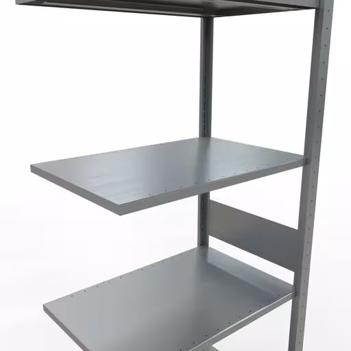 Aanbouwplank, legbord, insteeksysteem MULTIplus150, 3000 x 750 x 500 mm, 7 legborden, verzinkt van Schulte Lagertechnik met het artikelnr. 12757-75-LR