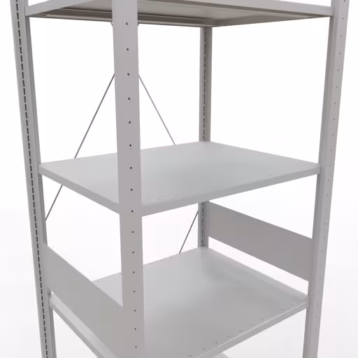 Productafbeelding nr. 7 van het artikel basisplank, legbord-insteeksysteem MULTIplus150, 3000 x 750 x 600 mm, 7 legborden, RAL 7035 lichtgrijs uit het insteeksysteem-assortiment van Schulte Lagertechnik