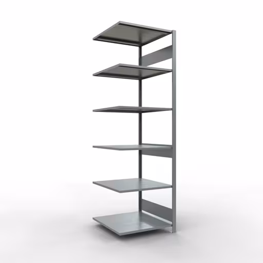 Productafbeelding nr. 14 van het artikel aanbouwrekken, legbord, insteeksysteem MULTIplus150, 2500 x 750 x 800 mm, 6 legborden, verzinkt uit het assortiment insteeksysteem van Schulte Lagertechnik