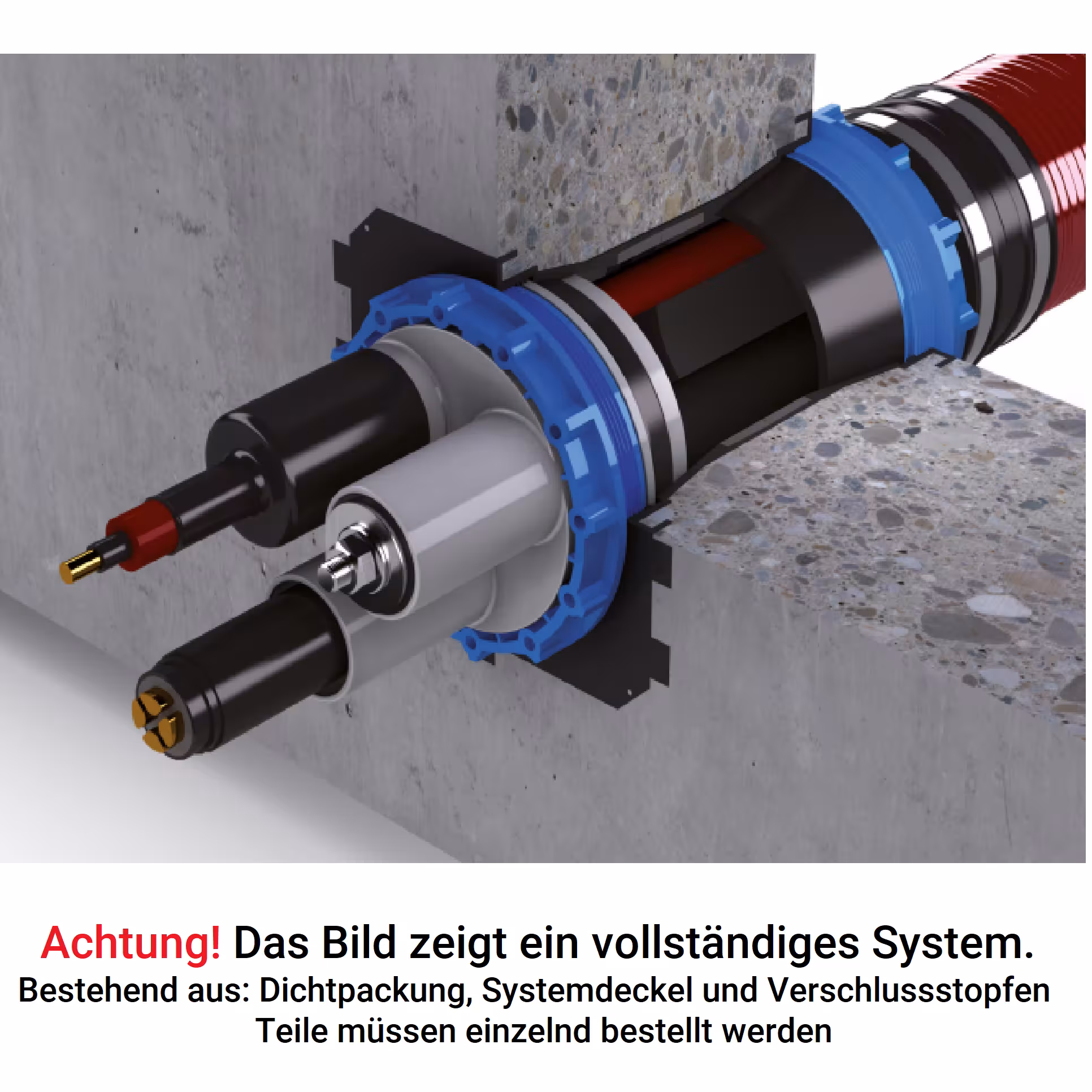 KD150 eenvoudige afdichting wandkabeldoorvoer UGA System-Technik van het merk UGA System-Technik uit de categorie kabelbescherming