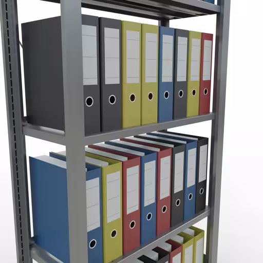 Figuur nr. 17 van het artikel Basisplank, kantoorplank MULTIplus85 insteeksysteem, 1800 x 750 x 300 mm, 5 planken, kruisschoor, verzinkt, met aanslagbalk uit de productgroep kantoorplanken van Schulte Lagertechnik.