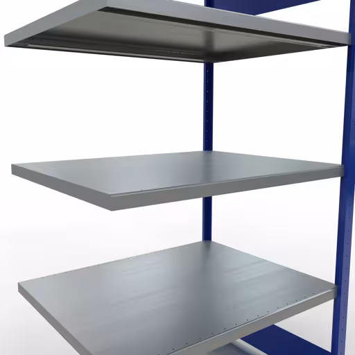 Afbeelding nr. 11 van het artikel aanbouwrekken, stellingrekken, insteeksysteem MULTIplus250, 2000 x 1000 x 800 mm, 5 legborden, RAL 5010 gentiaanblauw/verzinkt uit de productgroep insteeksysteem van het merk Schulte Lagertechnik