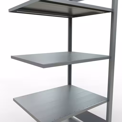 , kantoorrekken, insteeksysteem MULTIplus150, 1800 x 750 x 600 mm, 5 legborden, verzinkt, zonder middenaanslag van Schulte Lagertechnik uit het assortiment kantoorrekken