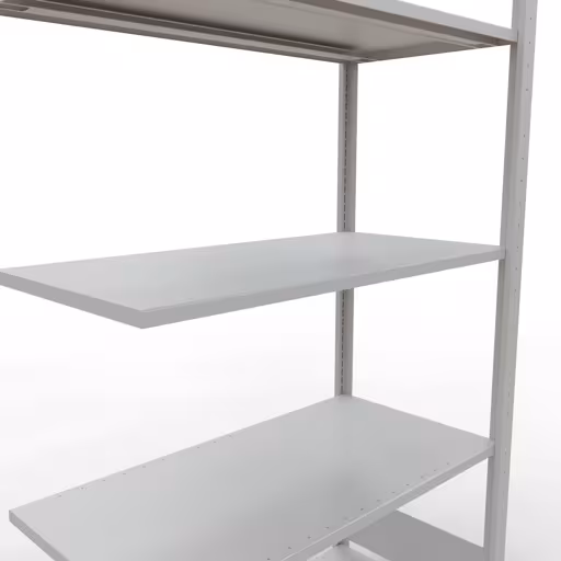 Figuur nr. 10 van het artikel aanbouwrekken, legbordstellingen, insteeksysteem MULTIplus85, 2000 x 1000 x 500 mm, 5 legborden, RAL 7035 lichtgrijs uit de productgroep insteeksysteem van Schulte Lagertechnik.