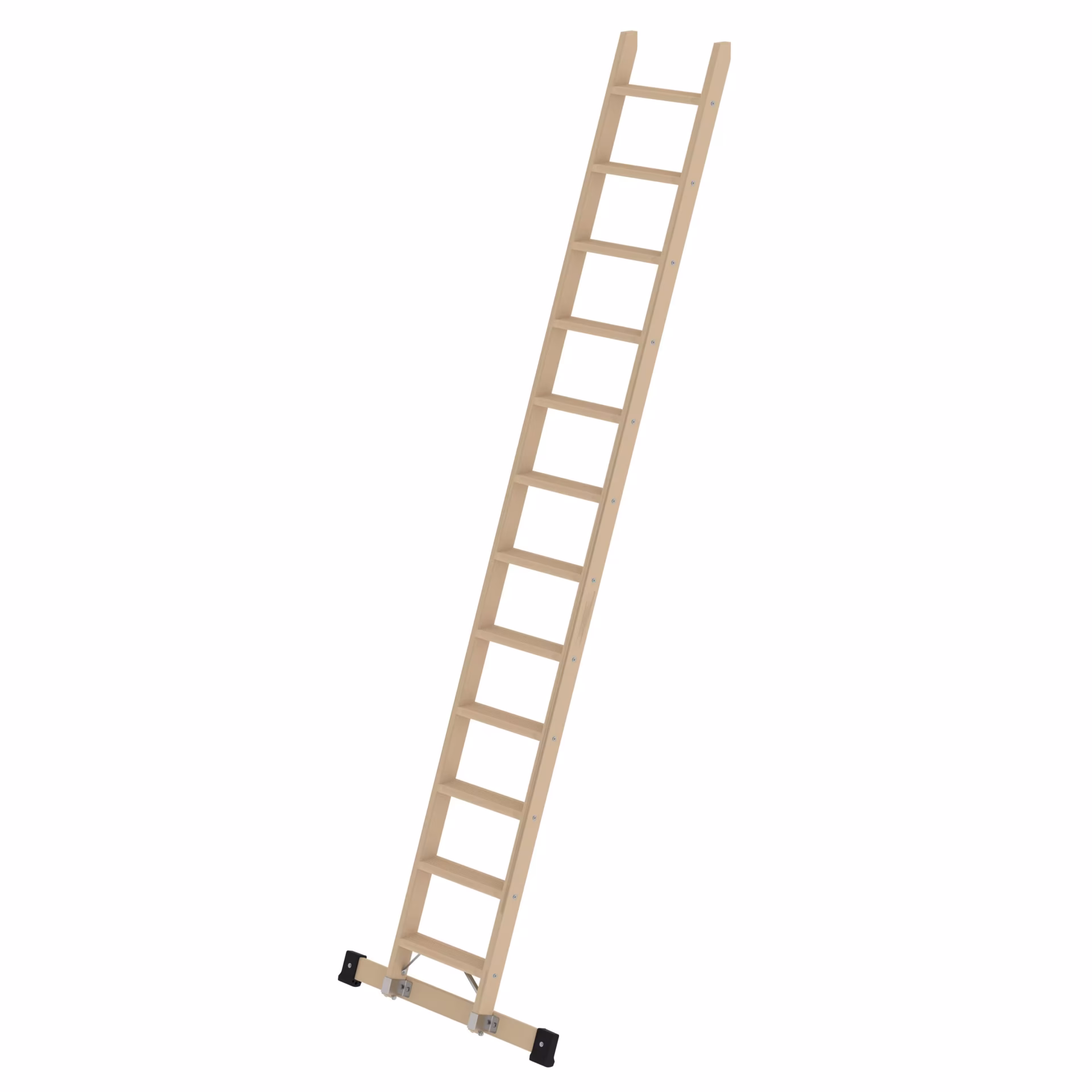 Houten trap met traverse 12 treden van het merk Munk uit het assortiment trap- en sportladders