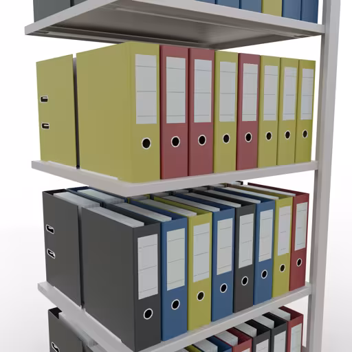 Productafbeelding nr. 12 van het artikel Aanbouwstelling, kantoorstelling, insteeksysteem MULTIplus150, 1800 x 750 x 600 mm, 5 legborden, lengtestangen, zonder middenaanslag, lichtgrijs Figuur nr. 12 van het artikel aanbouwrekken, kantoorrekken, insteeksysteem MULTIplus150, 1800 x 750 x 600 mm, 5 planken, zonder middenaanslag, lichtgrijs uit de productgroep kantoorrekken van het merk Schulte Lagertechnik.