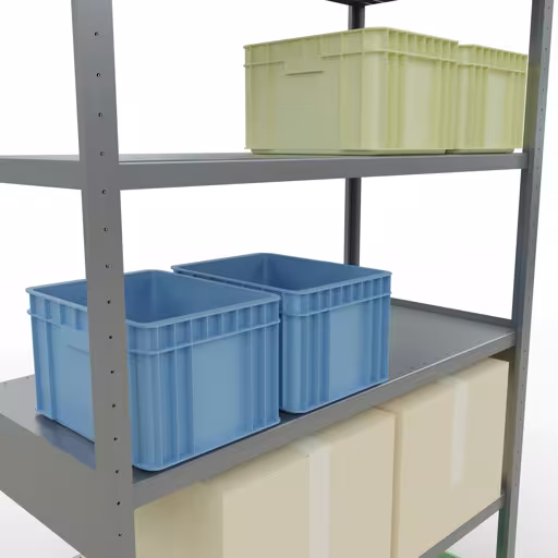 Productafbeelding nr. 12 van het artikel insteeksysteem basisplank 2500x1300x600 mm, type 250 kg, verzinkt Figuur nr. 12 van het artikel insteeksysteem basisplank 2500x1300x600 mm, type 250 kg, verzinkt uit de insteeksysteem productgroep van Schulte Lagertechnik