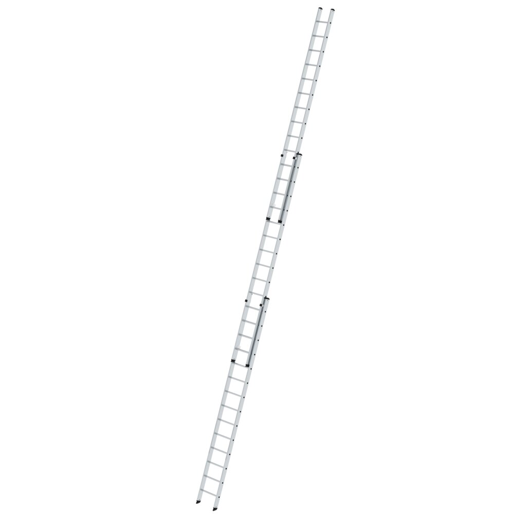 Munk 3-delige sportopsteekladder zonder dwarsbalk, 3x14 sporten, van Günzburger Steigtechnik Munk 3-delige uitschuifladder zonder dwarsbalk, uit de categorie uitschuifladders en touwladders, artikelnummer 020314