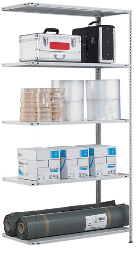 Schroefsysteem basisplank 2000x1300x500 mm, type 150 kg, lichtgrijs met artikelnr. 30650-130 Schroefsysteem basisplank 2000x1300x500 mm, type 150 kg, lichtgrijs van Schulte Lagertechnik uit de categorie schroefsysteem