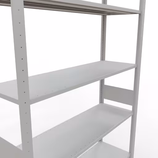 Productafbeelding nr. 13 van het artikel basisplank, legbord, insteeksysteem MULTIplus150, 3000 x 1300 x 400 mm, 7 legborden, RAL 7035 lichtgrijs uit het insteeksysteem-assortiment van Schulte Lagertechnik
