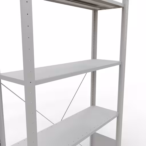 Figuur nr. 14 van het artikel basisplank, legbord, insteeksysteem MULTIplus150, 2000 x 1000 x 300 mm, 5 legborden, kruisschoor, RAL 7035 lichtgrijs uit de productgroep insteeksysteem van Schulte Lagertechnik.