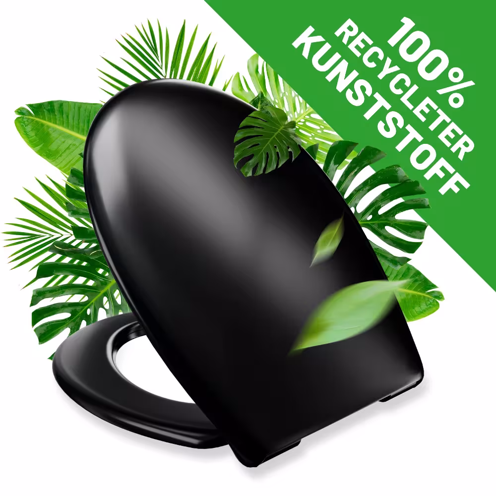 Recycling toiletbril R700 eco ovaal met softclose-mechanisme (universele pasvorm), toiletbrillen, art.nr. 547328