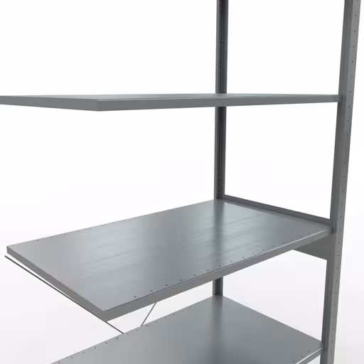 Aanbouwrekken, rekken, insteeksysteem MULTIplus150, 2500 x 1000 x 600 mm, 6 planken, verzinkt van Schulte Lagertechnik uit de categorie insteeksystemen