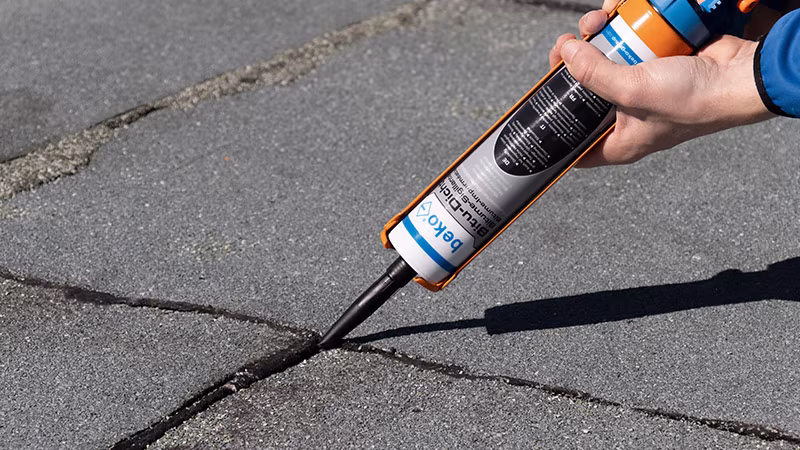 Bitumen afdichting 310 ml zwart Straße, Asphalt, Teer