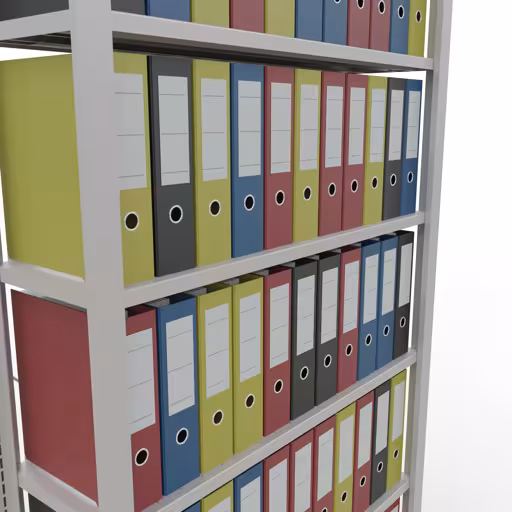 Afbeelding nr. 12 van het artikel, kantoorrekken, insteeksysteem MULTIplus85, 2300 x 1000 x 300 mm, 7 planken, zonder aanslaglijst, lichtgrijs uit de productgroep kantoorrekken van Schulte Lagertechnik