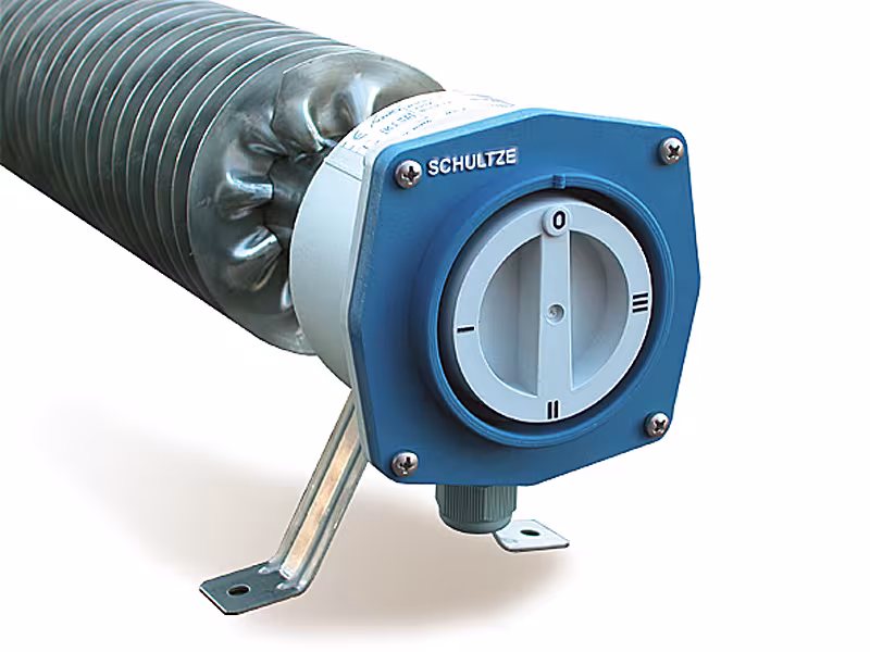 Lamellenbuisverwarmingsoven met stappenschakelaar, 230 volt, roestvrij staal, IP66/67 van Schultze Lamellenbuiskachel met stappenschakelaar, 230 volt, RVS, IP66/67, lamellenbuiskachels