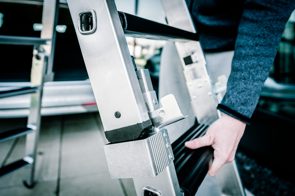 Milieubild 2178907 Munk trapladder, dubbelzijdige toegang, 2x4 treden