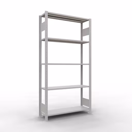 Productafbeelding nr. 12 van het artikel basisplank, legbord-insteeksysteem MULTIplus150, 2000 x 1000 x 300 mm, 5 legborden, RAL 7035 lichtgrijs uit het insteeksysteem-assortiment van Schulte Lagertechnik