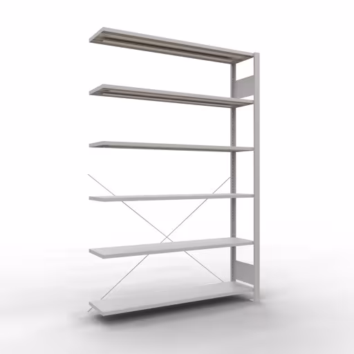 Afbeelding nr. 12 van het artikel, kantoorrekken, insteeksysteem MULTIplus85, 2000 x 1300 x 300 mm, 6 planken, zonder aanslaglijst, lichtgrijs uit de productgroep kantoorrekken van Schulte Lagertechnik