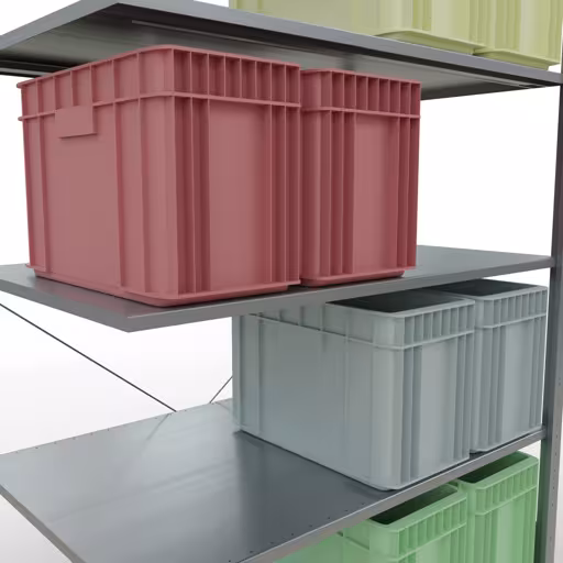 Insteeksysteem opzetplank 2000x1300x800 mm, type 150 kg, verzinkt met art.nr. 12785-130 Insteeksysteem opzetplank 2000x1300x800 mm, type 150 kg, verzinkt van Schulte Lagertechnik uit de categorie insteeksysteem