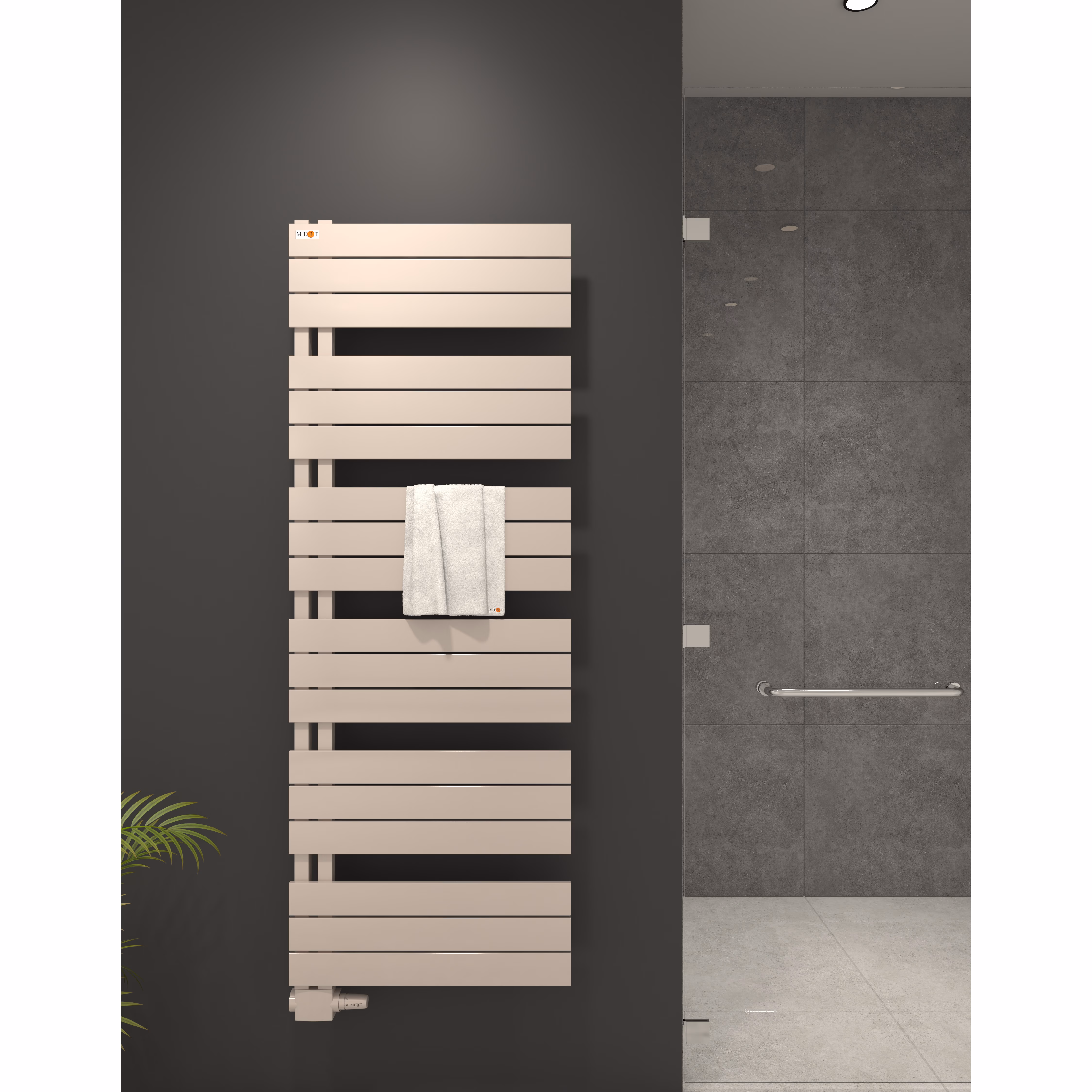 Mert Design badkamer radiator model Aşk, wit, 400x800 mm