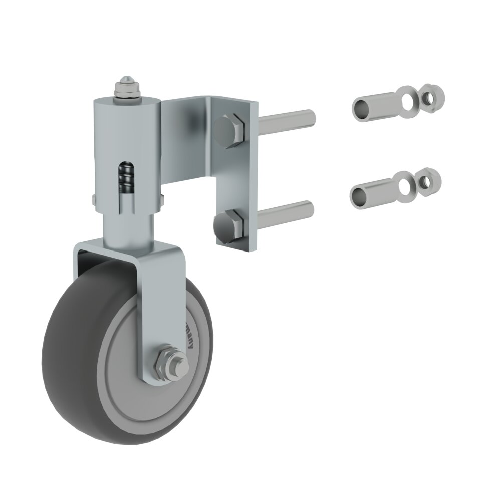 Munk-veerroller voor rechter plankladder van Günzburger Steigtechnik Munk veerrol voor schapladders, volledig gemonteerd, uit de categorie schapladders, artikelnummer 019682.