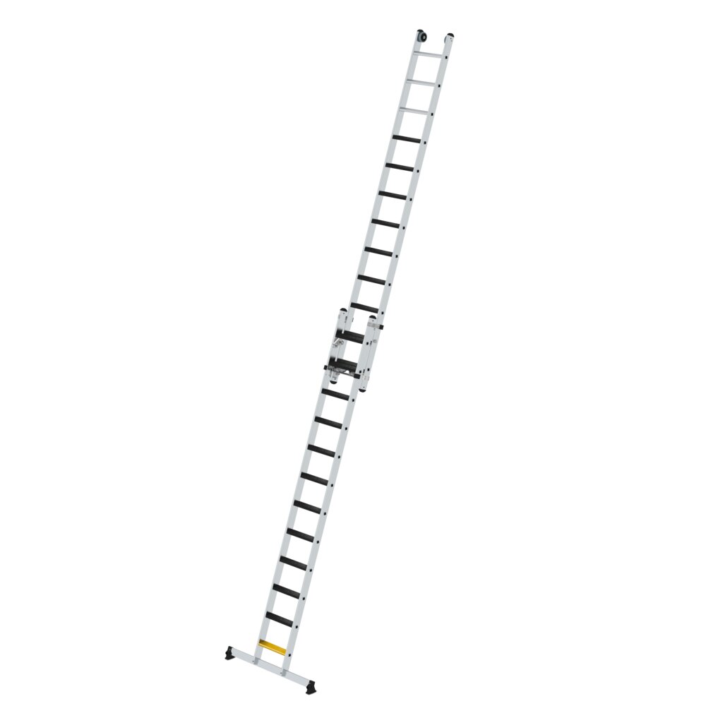 Munk 2-delige touwladder met Nivello® dwarsbalk en clip-step R13, 2x12 treden, uit de categorie uitschuifladders en touwladders, artikelnummer 040694