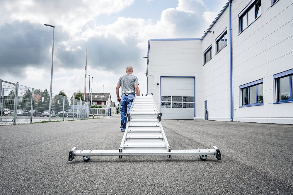 Munk roll-fix' ladderwielen Versie fabrieksgemonteerd