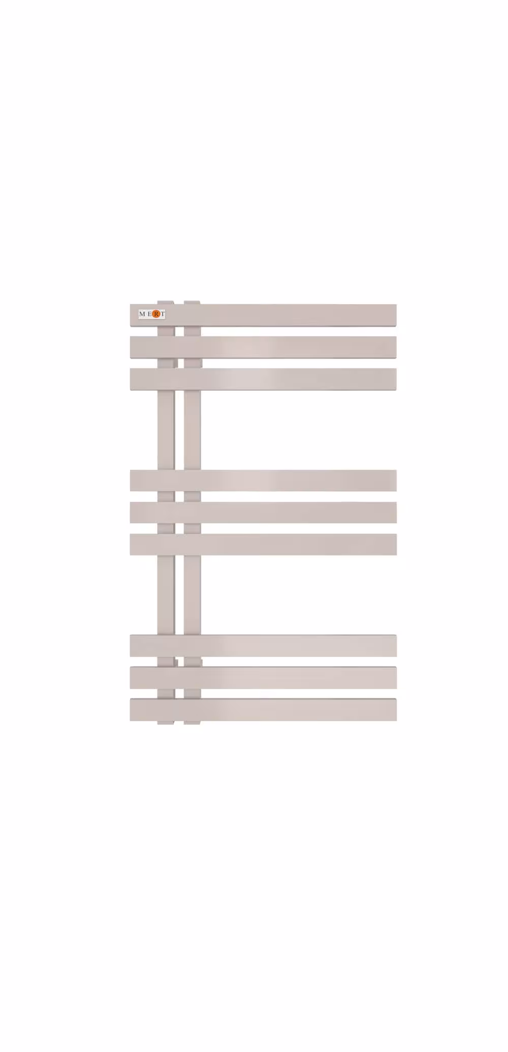 MERT Design badkamerradiator ELEN, verkeerswit RAL 9016 matte structuur, 500*800 mm uit de categorie badkamerradiator met de GTIN 4260289854862 Design badkamerradiator ELEN van het merk MERT uit de categorie badkamerradiator