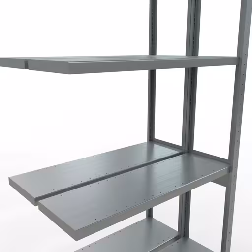 Productafbeelding nr. 10 van het artikel aanbouwplank, dubbele plank, legbord, insteeksysteem MULTIplus250, 3000 x 1000 x (2x300) mm, 2x7 legborden, verzinkt uit het assortiment legbordstellingen van het merk Schulte Lagertechnik