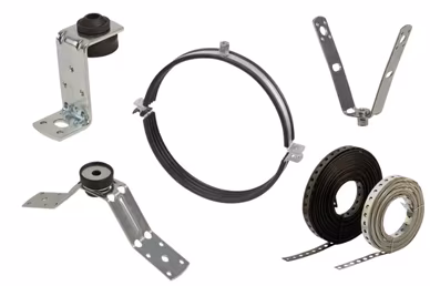 Luchtkanaalbevestigingen & luchtkanaalconnectoren Luchtkanaalbevestigingen & luchtkanaalconnectoren