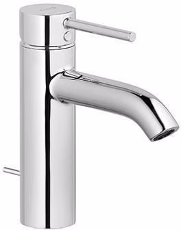 KLUDI BOZZ eengreeps wastafelkraan met 100 mm afvoer, chroom, uit de categorie wastafelkranen met artikelnummer 6000695566