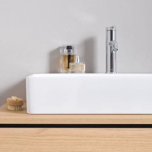 Duravit C.1 monoknop wastafelmengkraan M zonder bedieningshendel, chroom Hansgrohe
