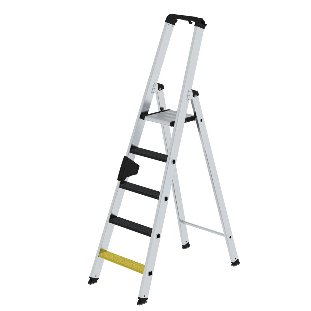 Munk trapladder, enkelzijdige toegang met clip-step R13, 5 treden, van Günzburger Steigtechnik Munk enkelzijdige trapladder met clip-trede R13 uit de categorie trapladders, artikelnummer 041625