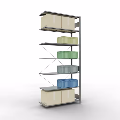 Productafbeelding nr. 13 van artikel insteeksysteem opzetplank 3000x1300x500 mm, type 150 kg, verzinkt uit het insteeksysteem assortiment van Schulte Lagertechnik