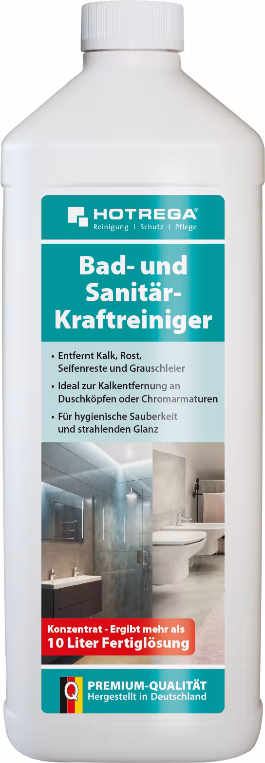 1Bad- en sanitairkrachtreiniger (concentraat) van Hotrega met artikelnr. H150170001