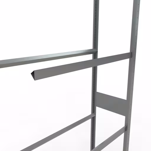 Figuur nr. 12 van het artikel aanbouwrek, wielen-/bandenrek, 2750 x 1000 x 400 mm, verzinkt, 4 opslagniveaus met 150 kg vakbelasting per niveau uit de productgroep legbordstellingen van Schulte Lagertechnik