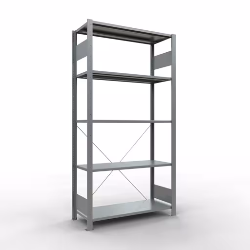 Basisplank, legbord, insteeksysteem MULTIplus150, 2000 x 1000 x 400 mm, 5 legborden, verzinkt - Expressline van Schulte Lagertechnik uit de categorie insteeksysteem