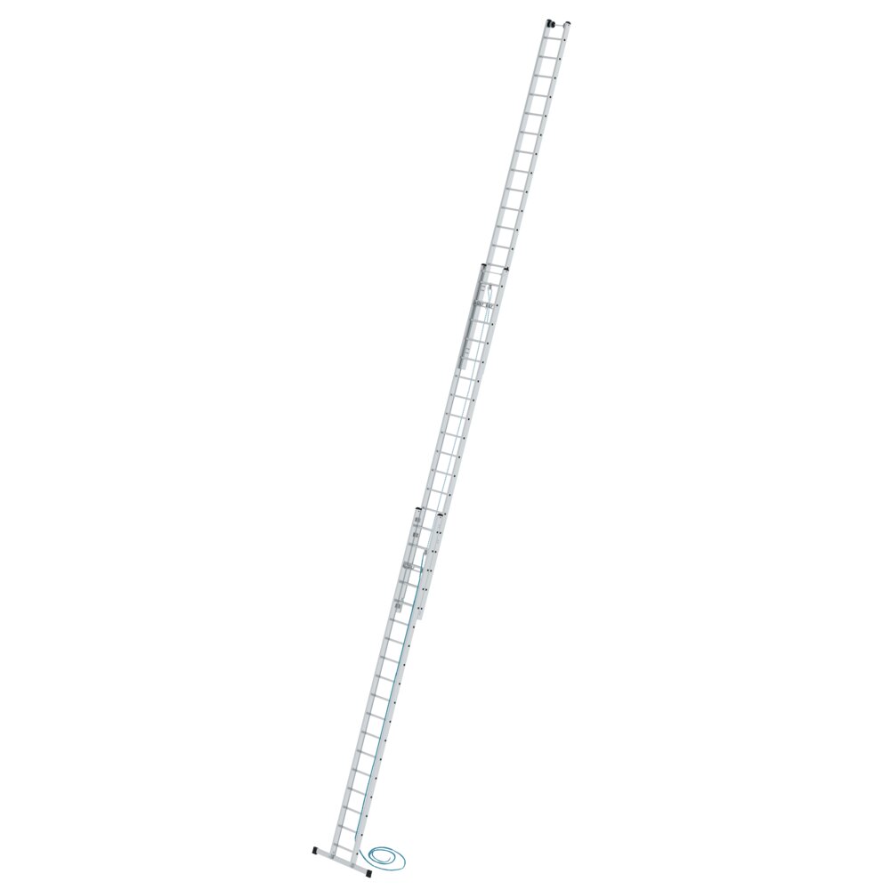 Munk 3-delige touwladder met standaard 3x18 sportendwarsbalk van Günzburger Steigtechnik Munk 3-delige touwladder met standaard dwarsbalk uit de categorie uitschuifladders, touwladders met artikelnummer 021618