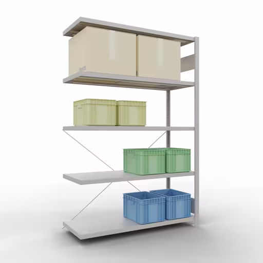 Afbeelding nr. 10 van het artikel insteeksysteem opzetplank 2000x1300x500 mm, type 250 kg, lichtgrijs uit de productgroep insteeksysteem van het merk Schulte Lagertechnik