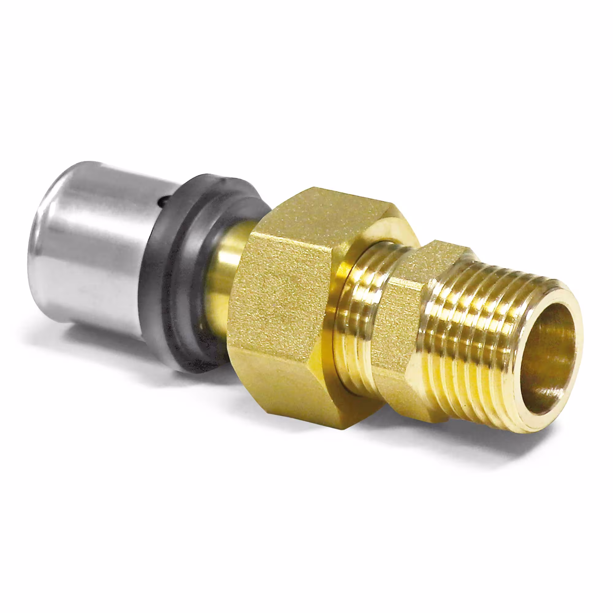 Persovergangsfitting met AG van Pipetec Persovergangsschroefverbinding met AG, persfittingen