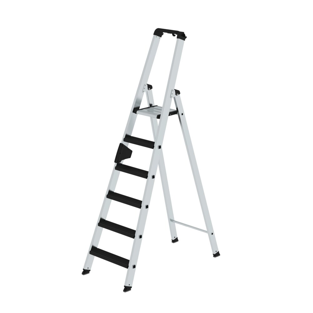 Munk trapladder, enkelzijdige toegang, met kliksysteem voor ontspanning, uit de categorie trapladders, artikelnummer 042106